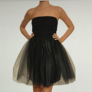 Phoebe Couture Black Silk Ballet Skirt Dress 4